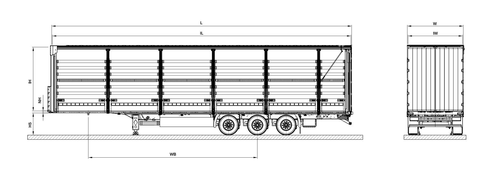 Шторный полуприцеп Kässbohrer K.SCD M - картинка - 2