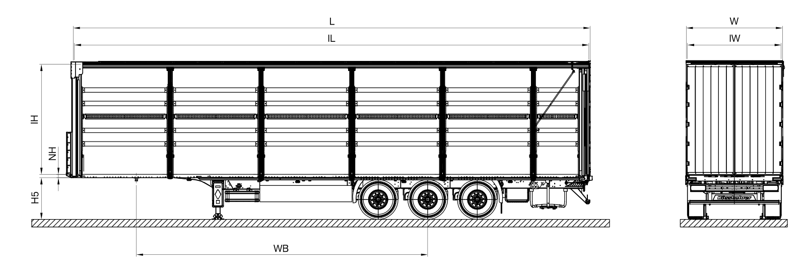 Шторный полуприцеп Kässbohrer K.SCD X+ - картинка - 2