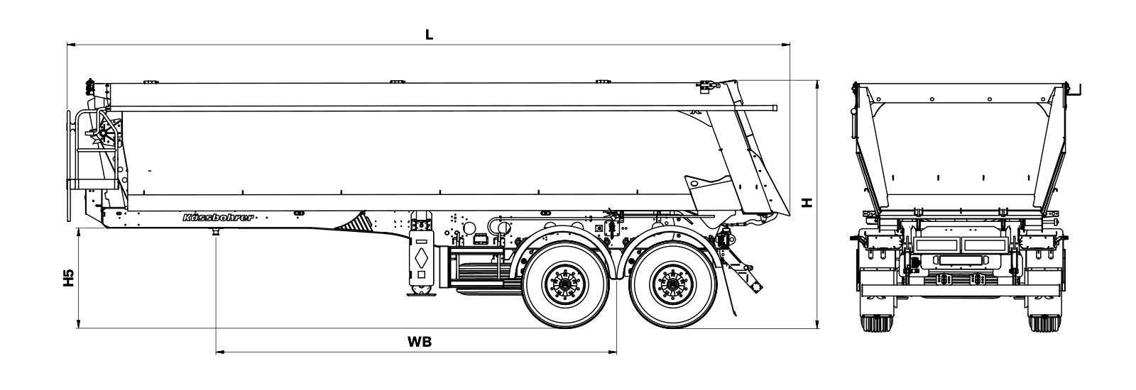 Щебеневоз Kässbohrer K.SKS B 24м3 (двухосный) - картинка - 2