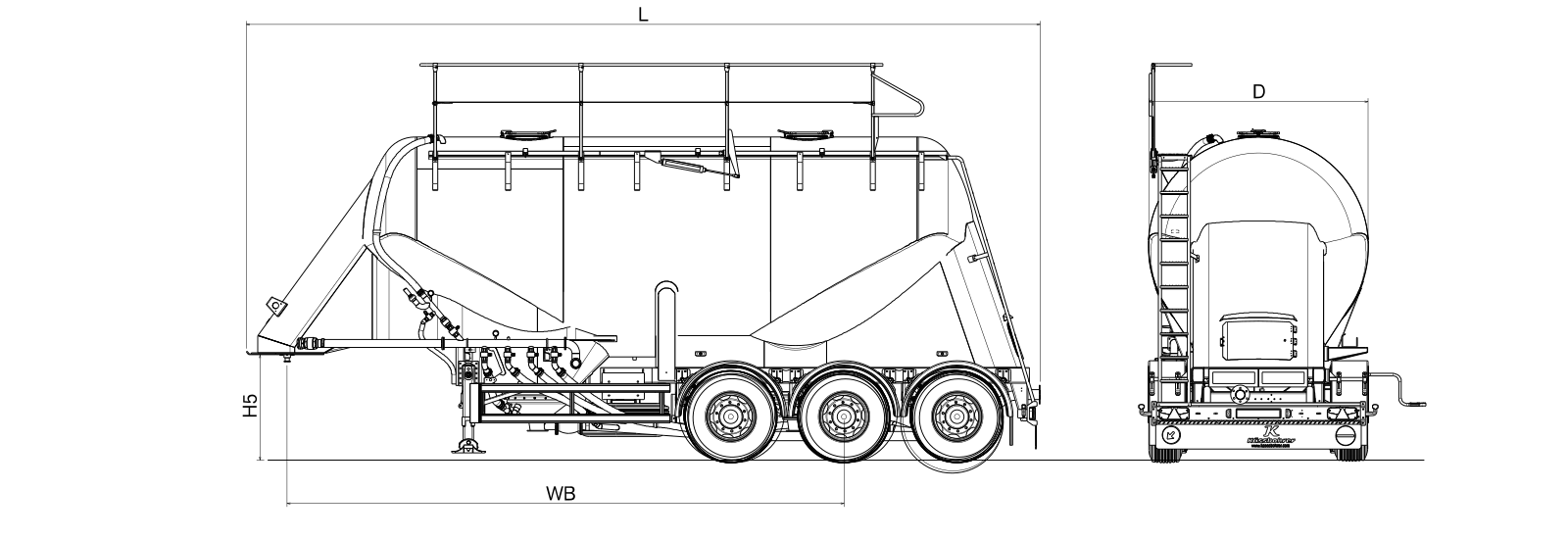 Цистерна Kässbohrer K.SSL - картинка - 2