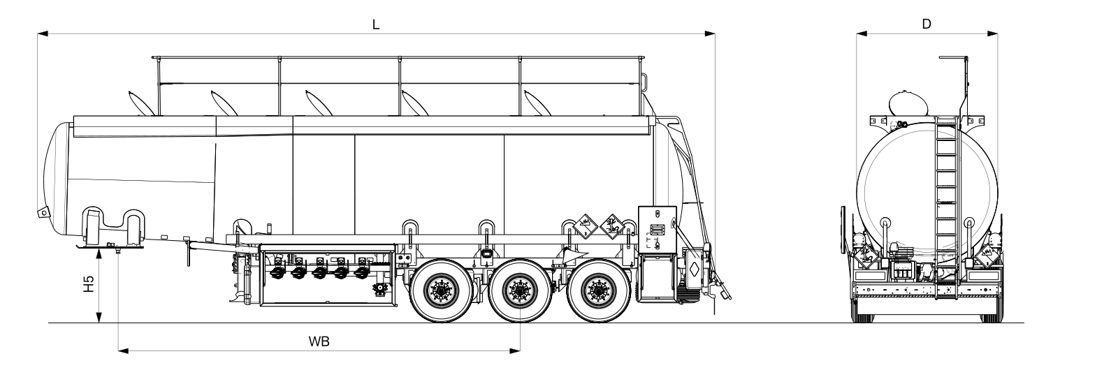 Цистерна Kässbohrer K.STB.E 39м3 - картинка - 2
