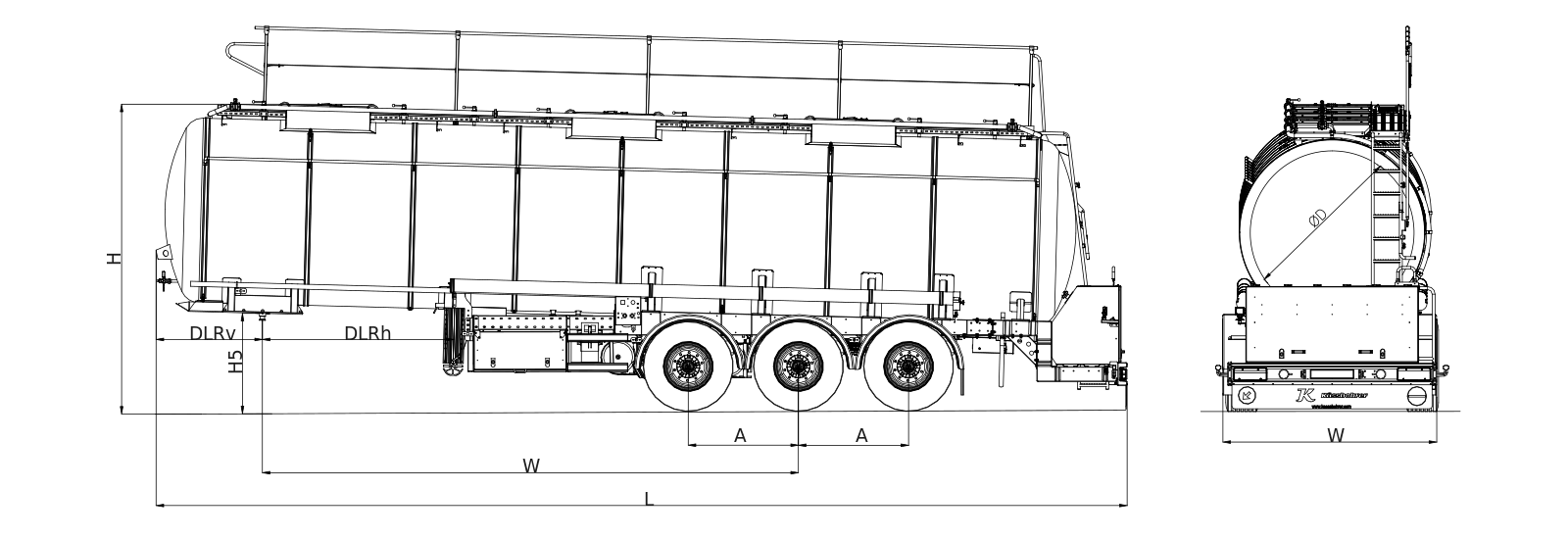Цистерна Kässbohrer K.STL.P 32м3 - картинка - 2